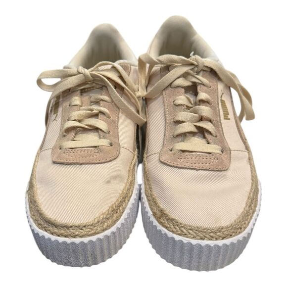 Puma Carina Espadrille SD Canvas Platform Jute Tennis Shoe, 388388 Sneakers 8.5 - Picture 4 of 6